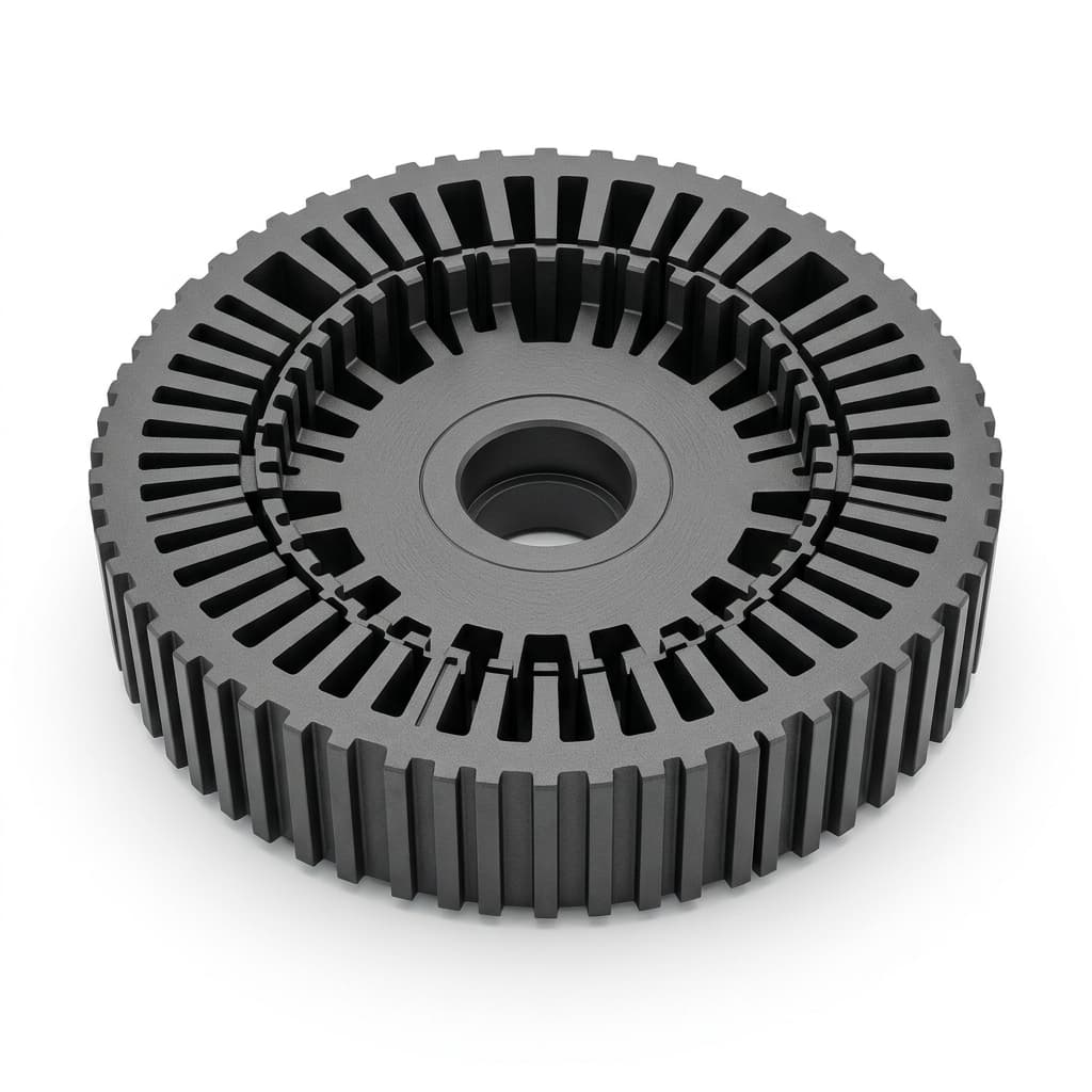 Segmented axial flux stator component reference