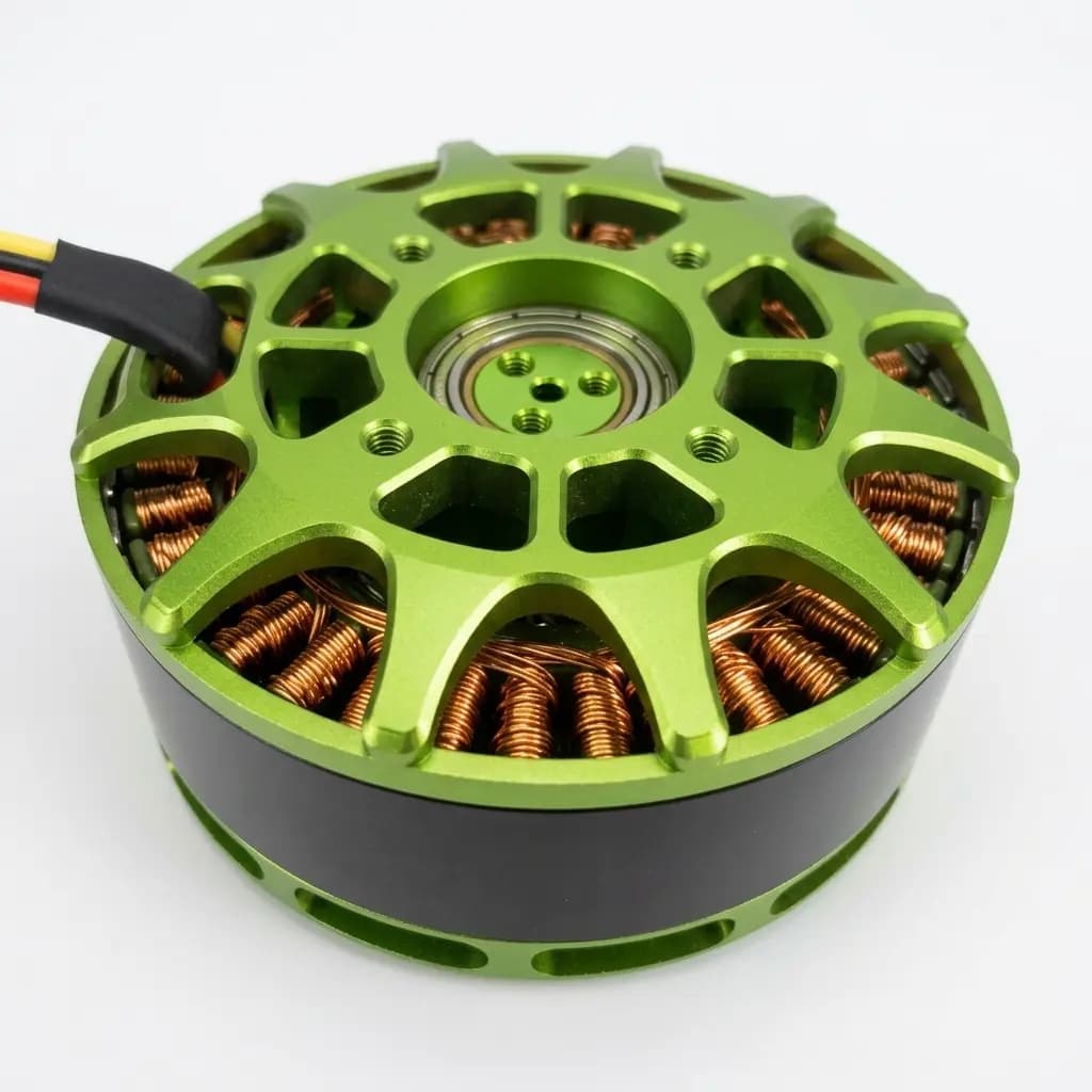 Illustration of disc-shaped axial flux motor packaging